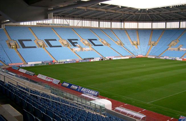 O Estádio foi construído em 2005 e é território do clube de futebol da cidade de Coventry, o Coventry City Football Club / Foto: Londres 2012 